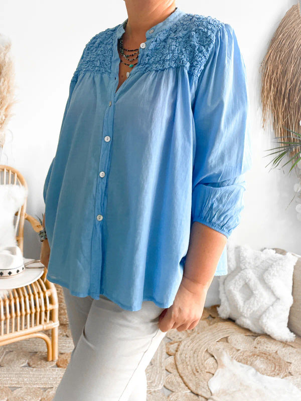 Blouse Maya blauw 