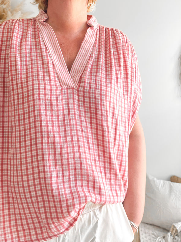 Blouse Celia peperrosa Blouse Celia peperrosa