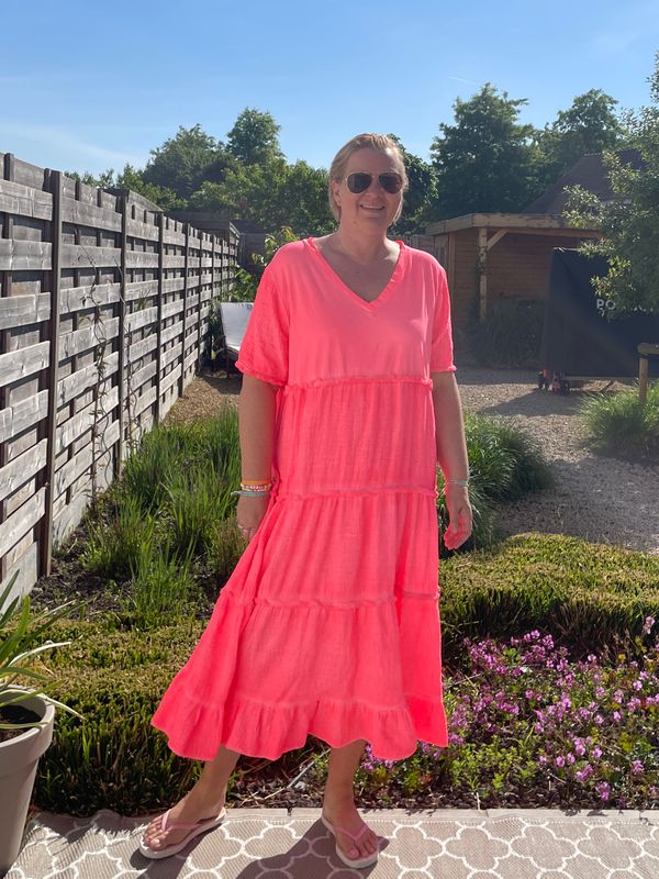 Robe Ariel corail fluo