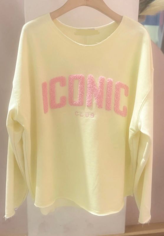 Sweater Iconic geel