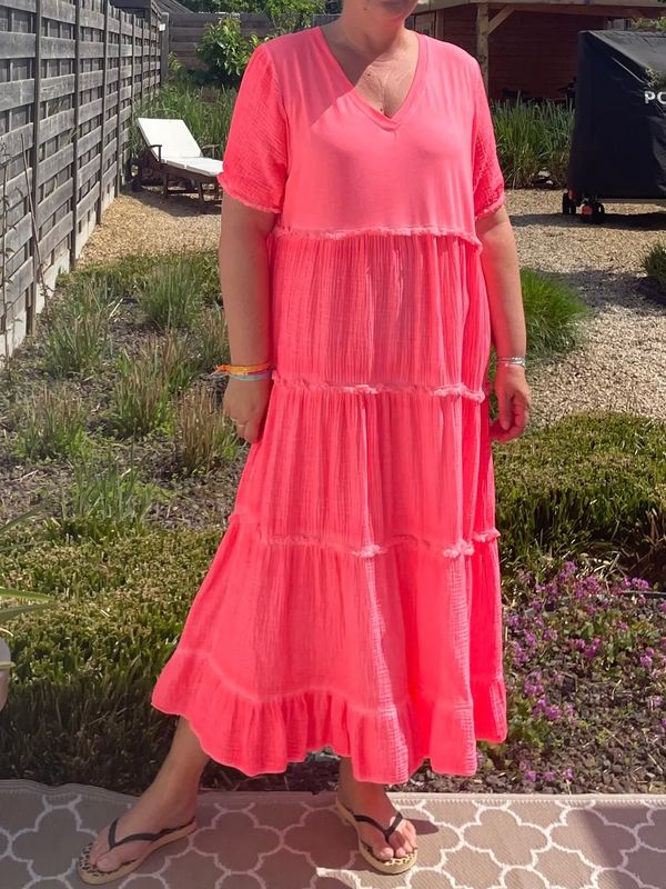 Robe Ariel corail fluo Robe Ariel corail fluo