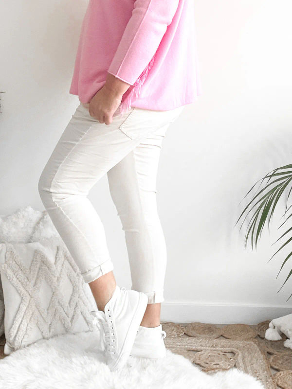 Broek Laura ecru Broek Laura ecru