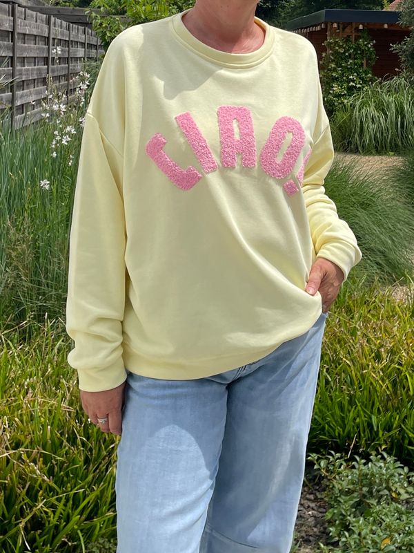 Ciao sweater geel