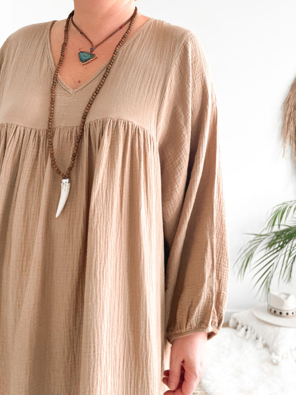 Jurk My Gypsysoul camel Jurk My Gypsysoul camel