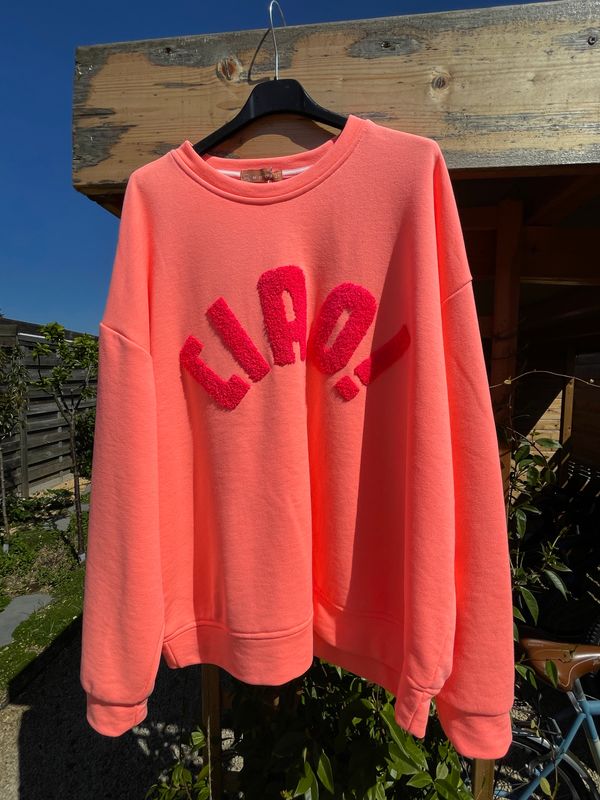 Sweater Ciao fluo koraal