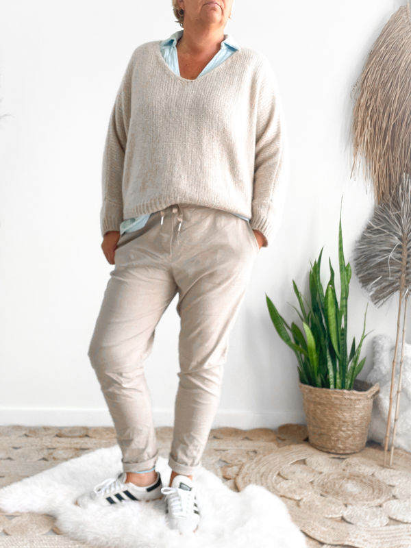Broek Ines + licht camel Broek Ines + licht camel