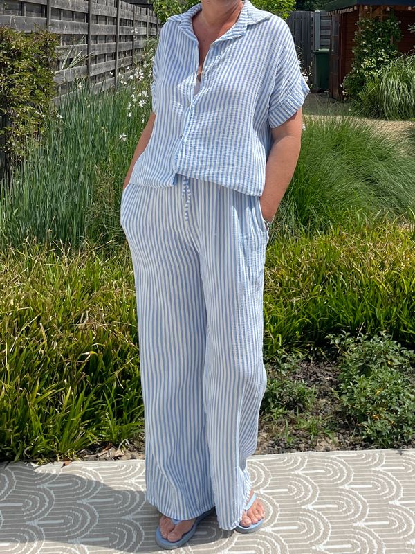 Set streep broek en blouse