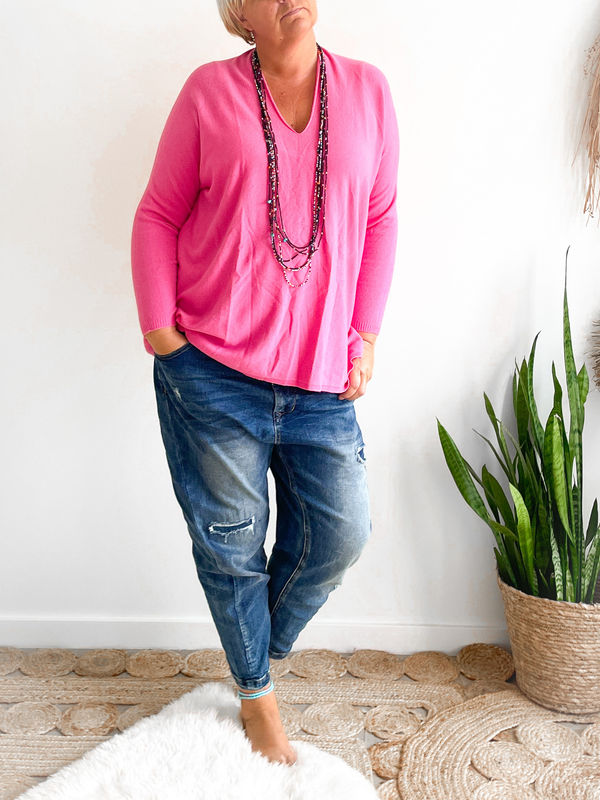 Trui Lilou fuchsia Trui Lilou fuchsia