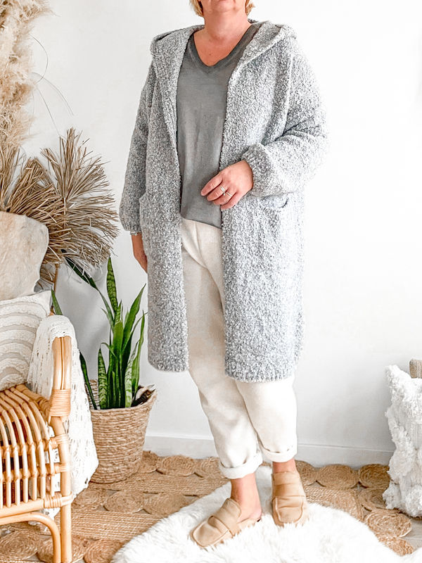 Wi Abby knit cardi grey Wi Abby knit cardi grey