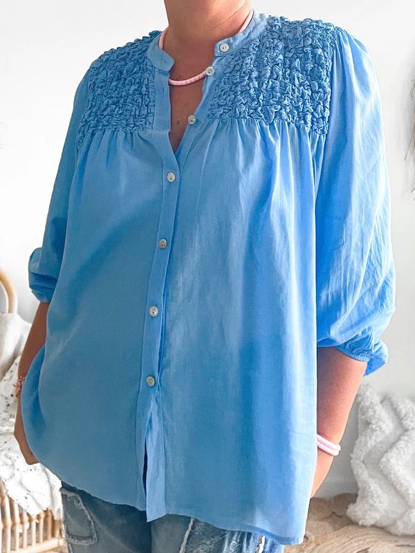 Blouse Maya blauw Blouse Maya blauw