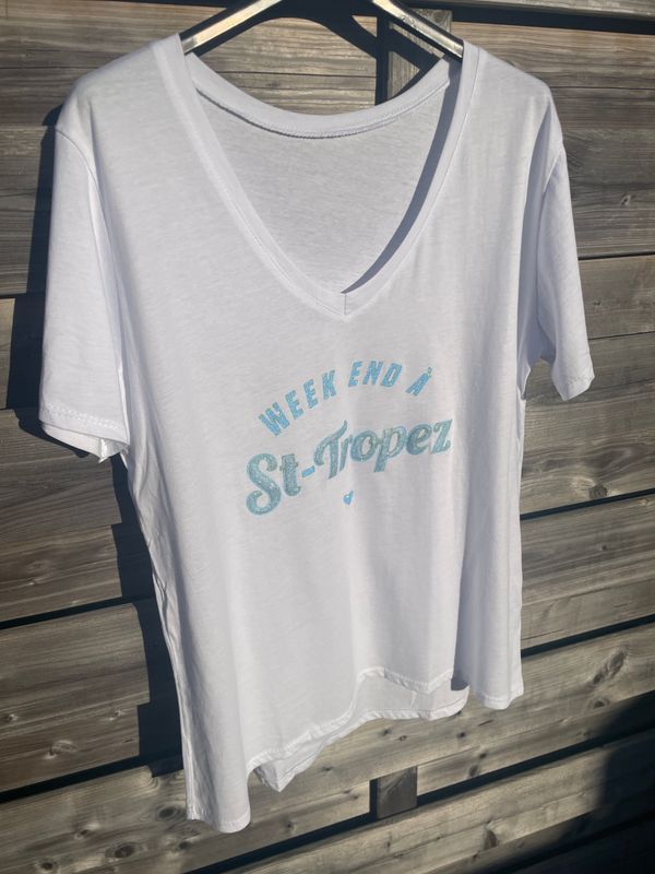 T shirt St tropez lichtblauw 