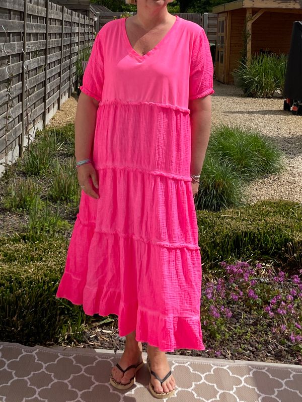 Robe Ariel rose fluo Robe Ariel rose fluo