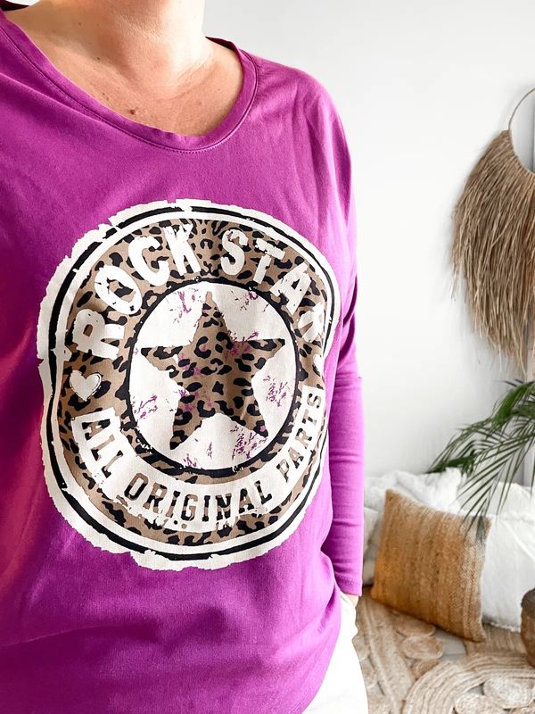T shirt Rock violet T shirt Rock violet