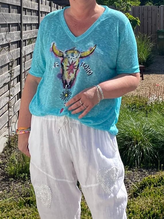 T shirt Buffalo turquoise T shirt Buffalo turquoise