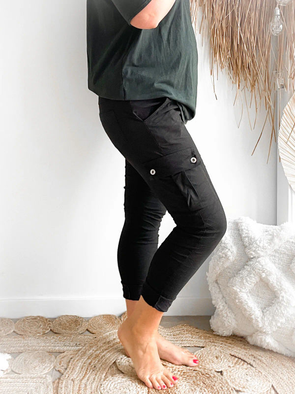 Broek Cargo zwart Broek Cargo zwart