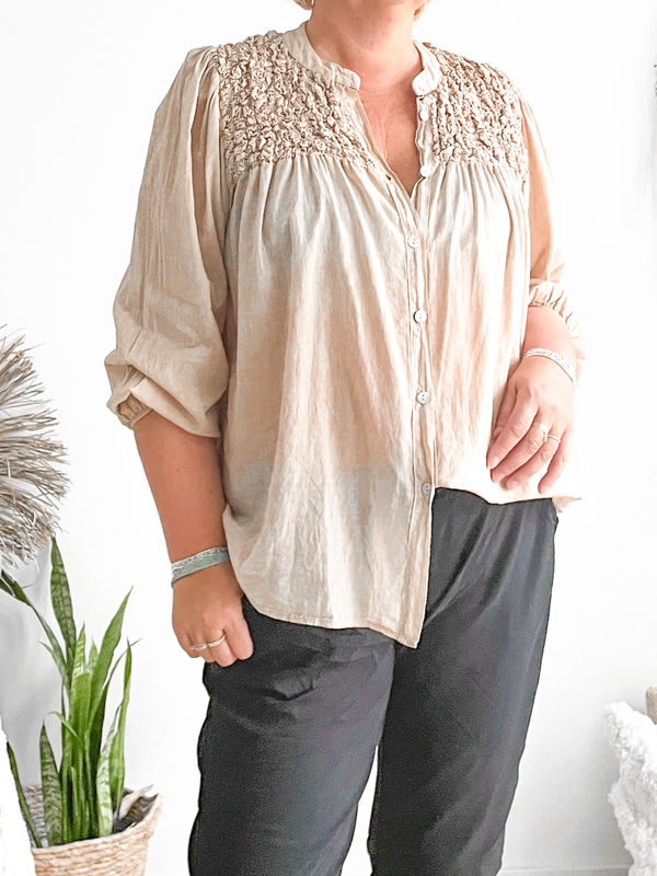 Maya blouse taupe