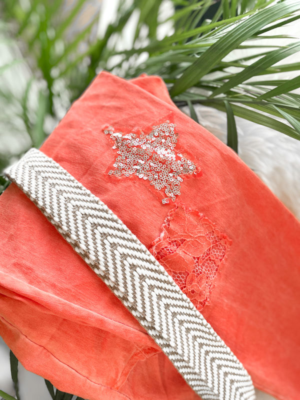 Broek Glitter oranje Broek Glitter oranje