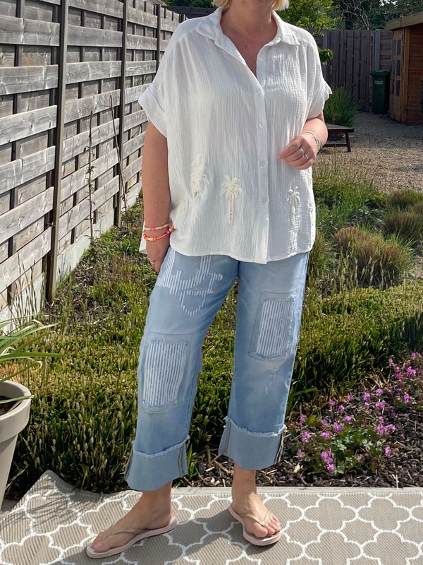 Blouse Palm blanc Blouse Palm blanc