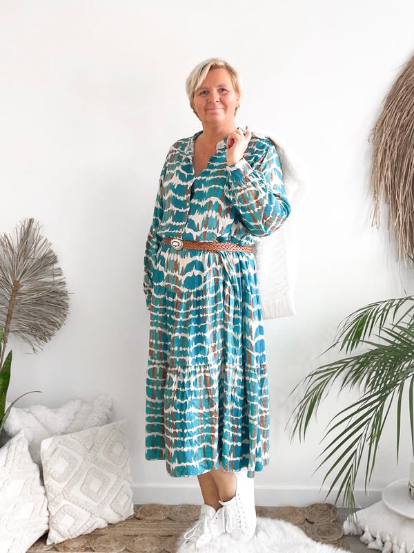 Jurk Milly turquoise Jurk Milly turquoise