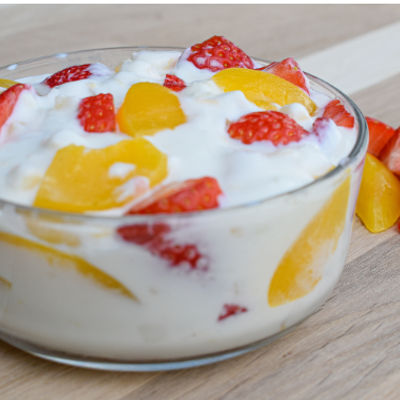 1x Heerlijke platte kaas met vers fruit 🥰😋+/- 600gr