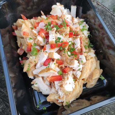 1x Pasta kip Stroganoff