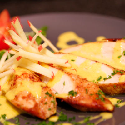 1x Kipfilet in curry 1-2 personen