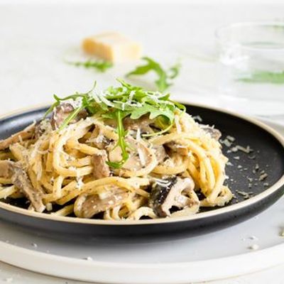 1x Linguini met truffel en boschampignon