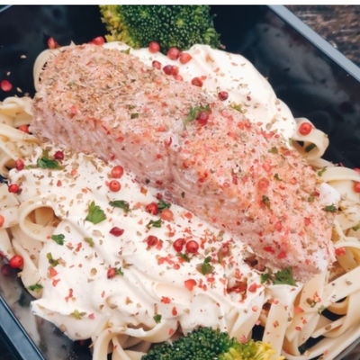 1x Zalm in mosterdsausje