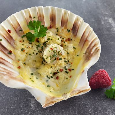 3x Gegratineerde Coquille