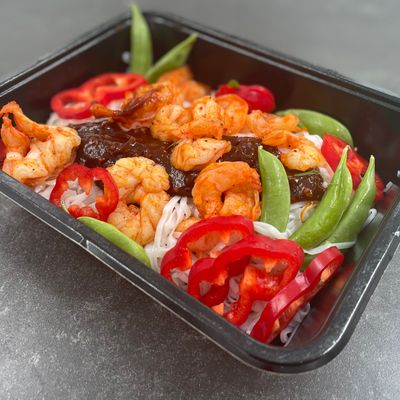 1x Korean Noodles, 1x Zalmwrap, ...