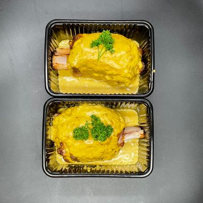 1x Hammetje Honing-mosterd saus gegrild, 1x Tartiflette Reblochon