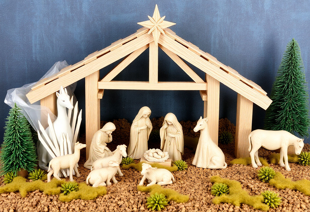 Materiali per costruire un presepe