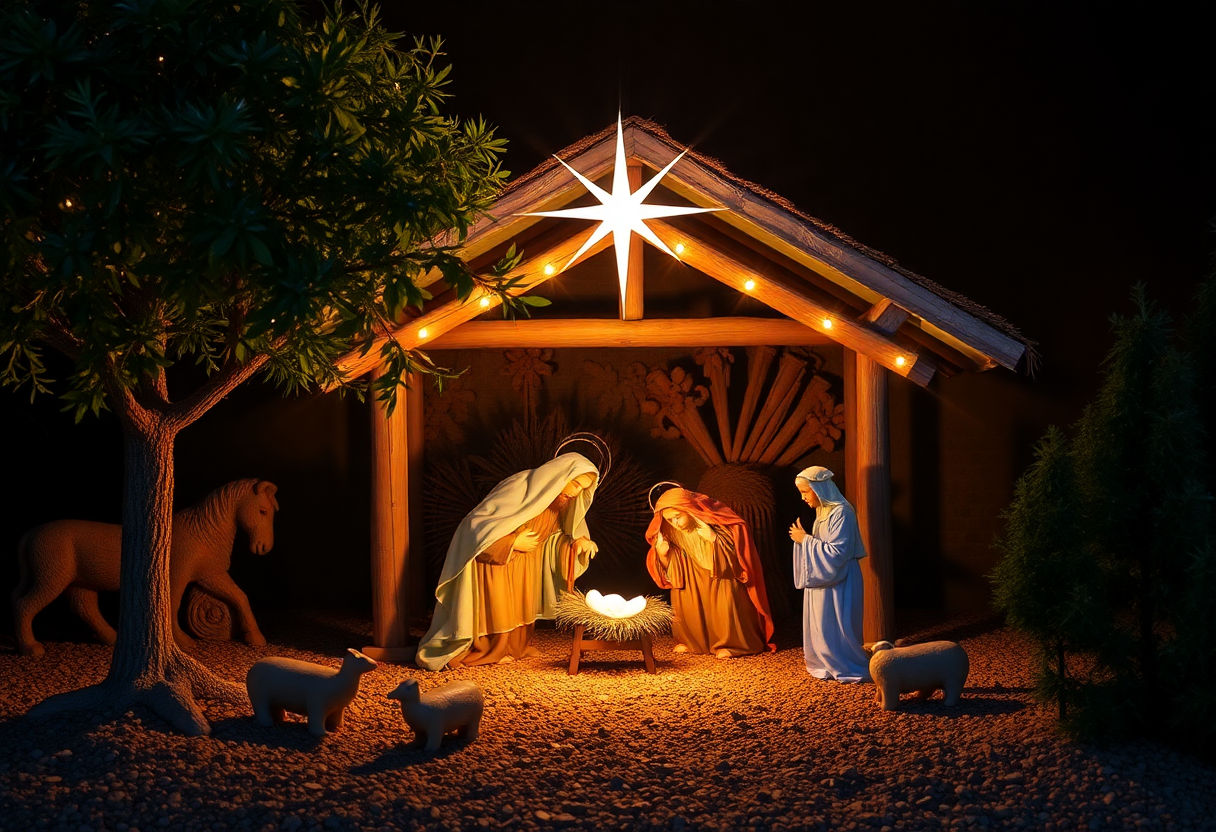 Illuminazione del presepe
