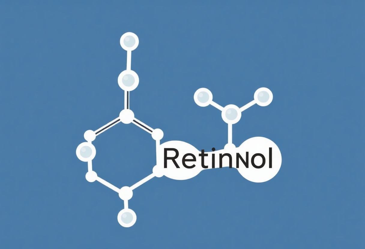 Chemical structure of Retinol