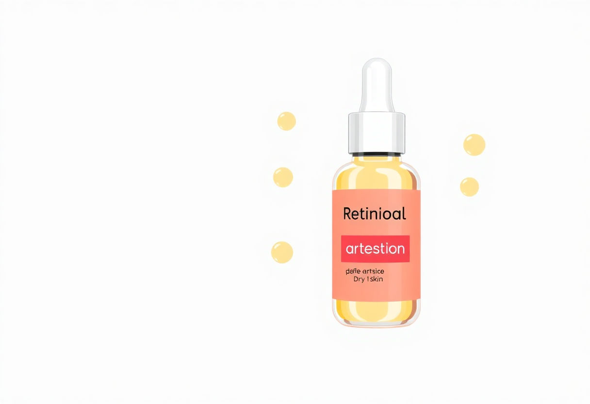Retinol product for dry skin without irritation