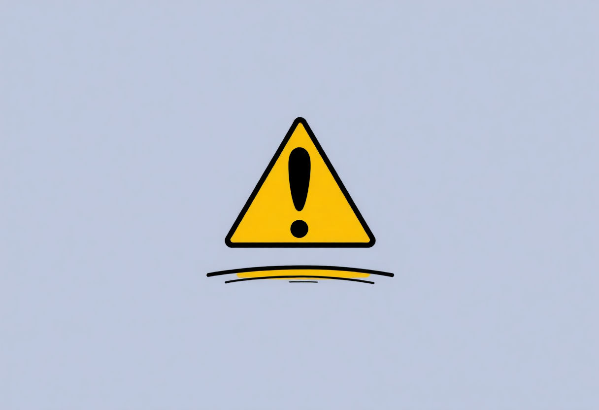 Warning symbol indicating caution