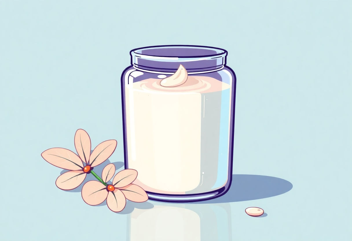 Jar of high-quality moisturizer