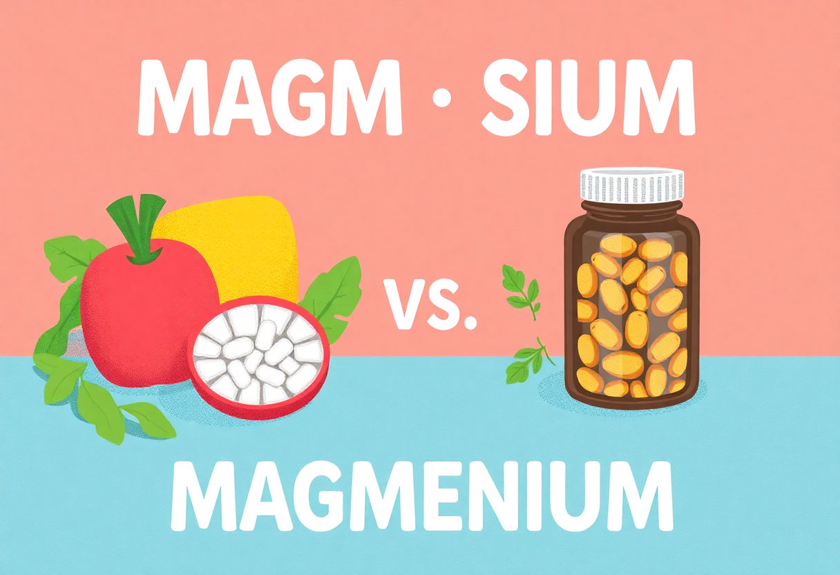 Food vs. supplements for magnesium
