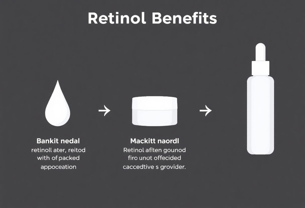 Visual representation of retinol benefits