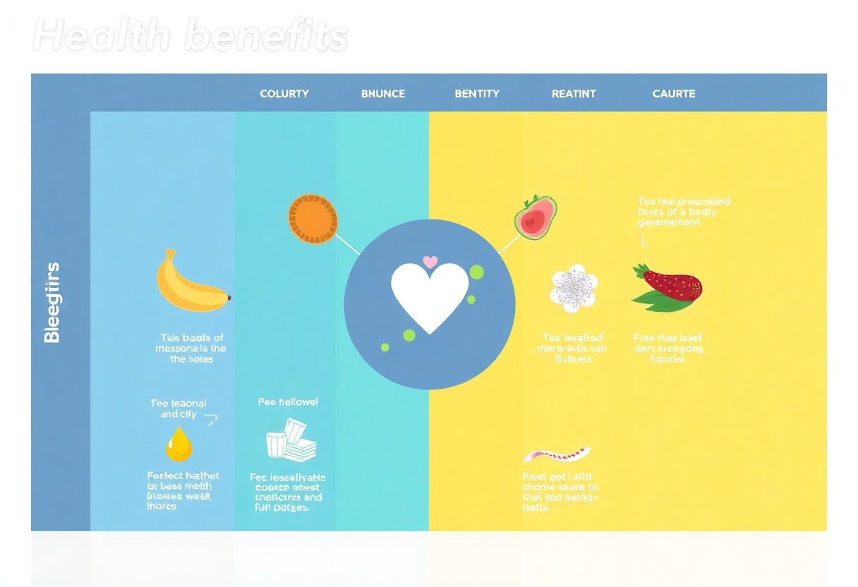 Health benefits chart