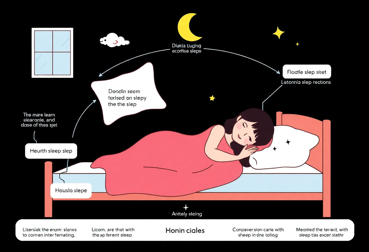 Diagram of the human sleep cycle