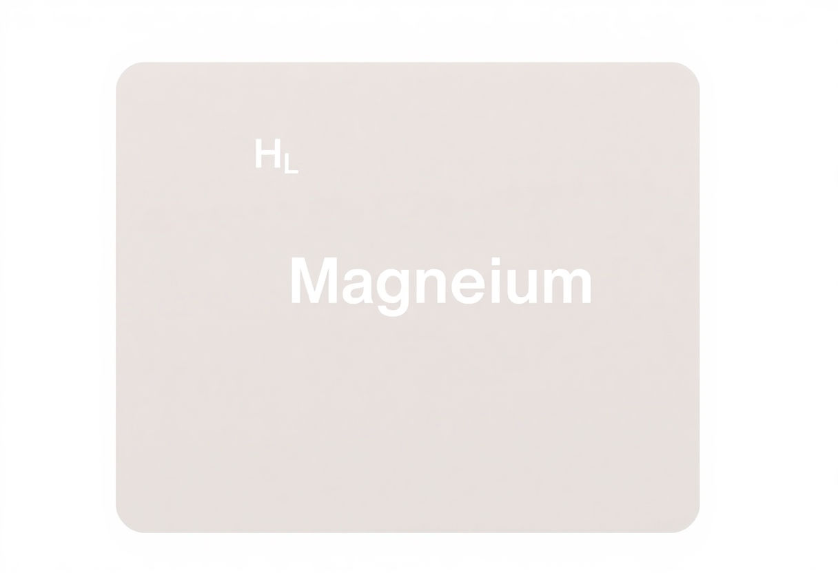Magnesium chemical structure