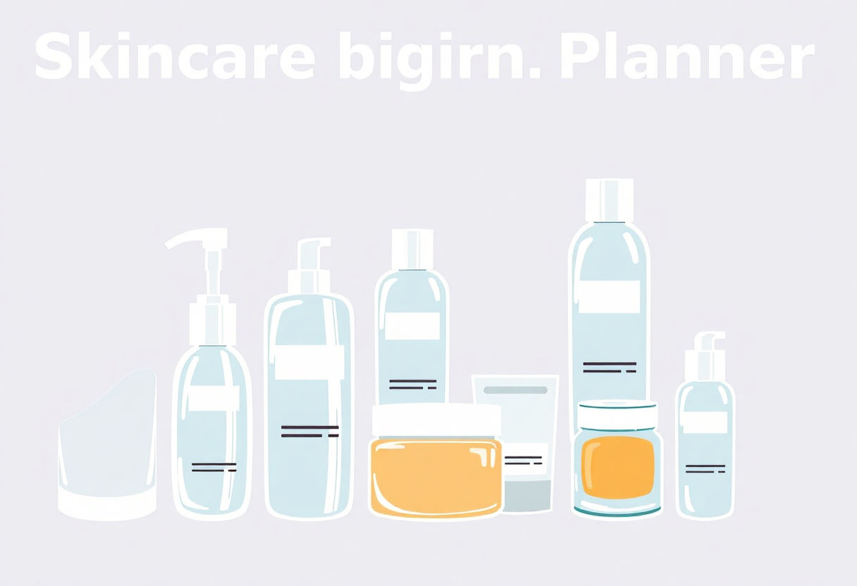 Skincare regimen planner with retinol included.