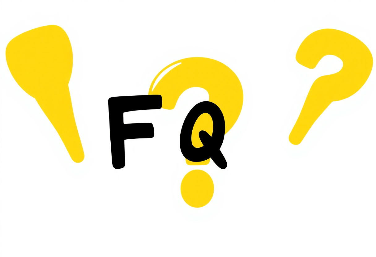 Question mark symbol for FAQs