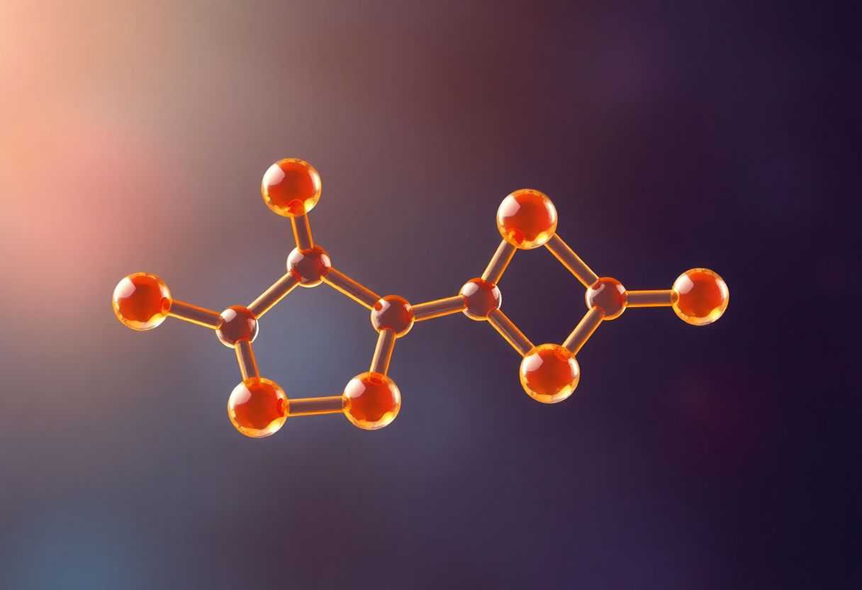 Retinol molecule illustration