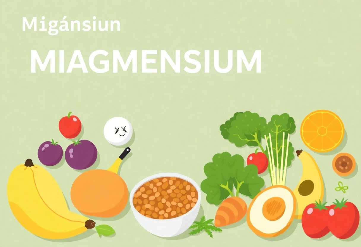 Diet plan featuring magnesium-rich foods