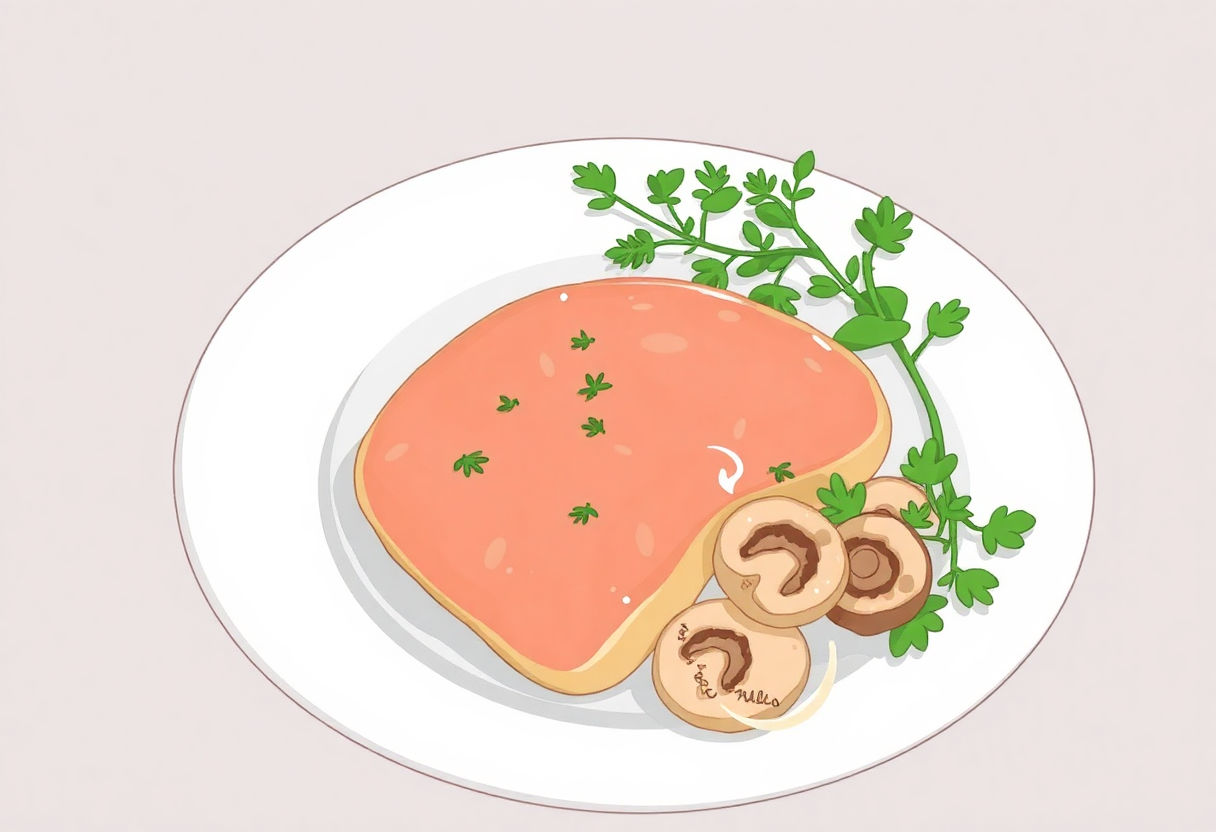 Ingredienti per scaloppine di vitella e funghi