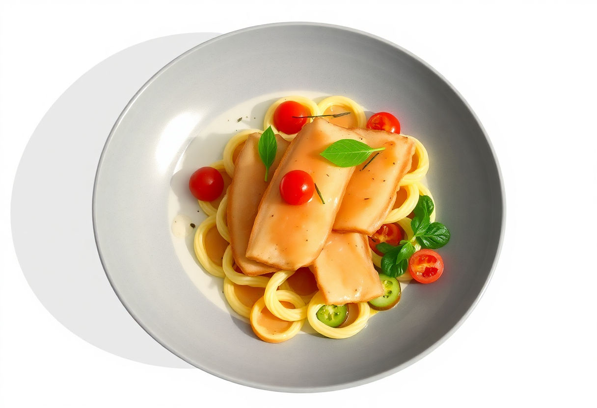 Scaloppine alla Milanese servite con insalata