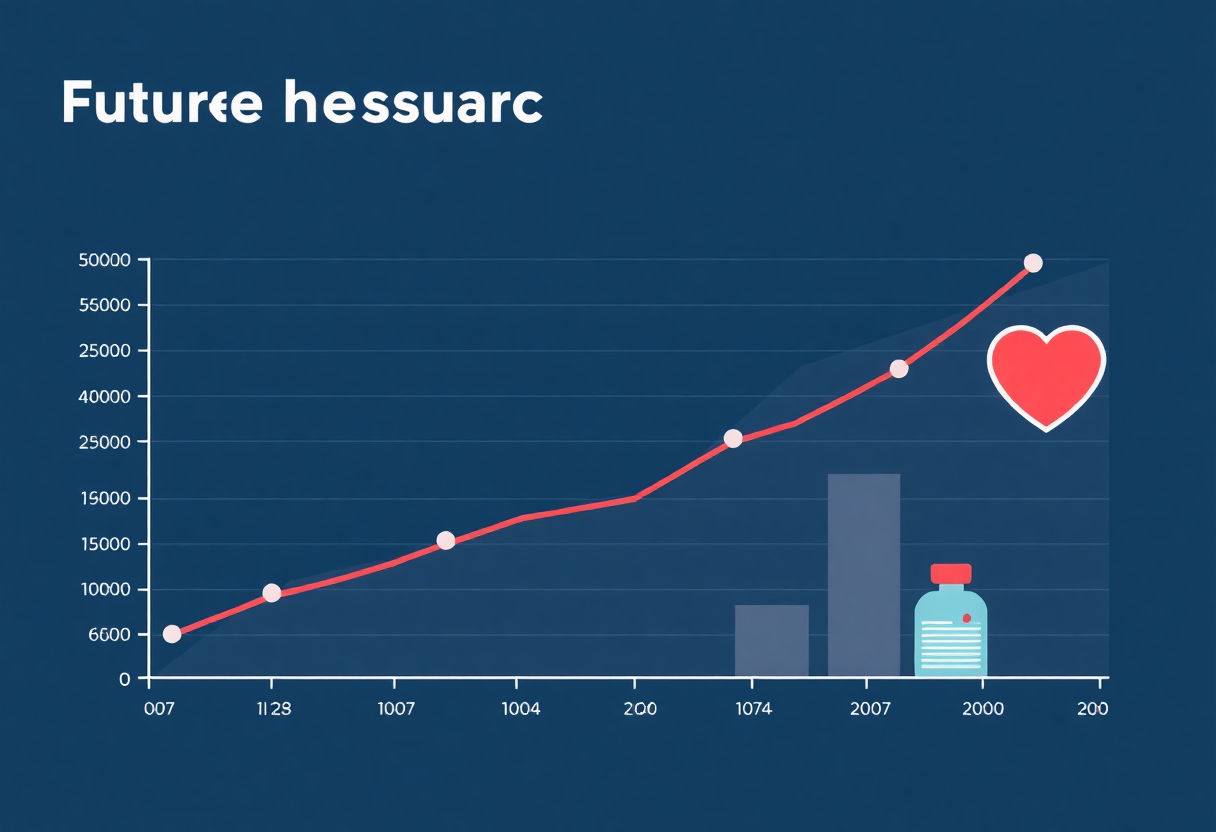 Graph showing future trends in health insurance