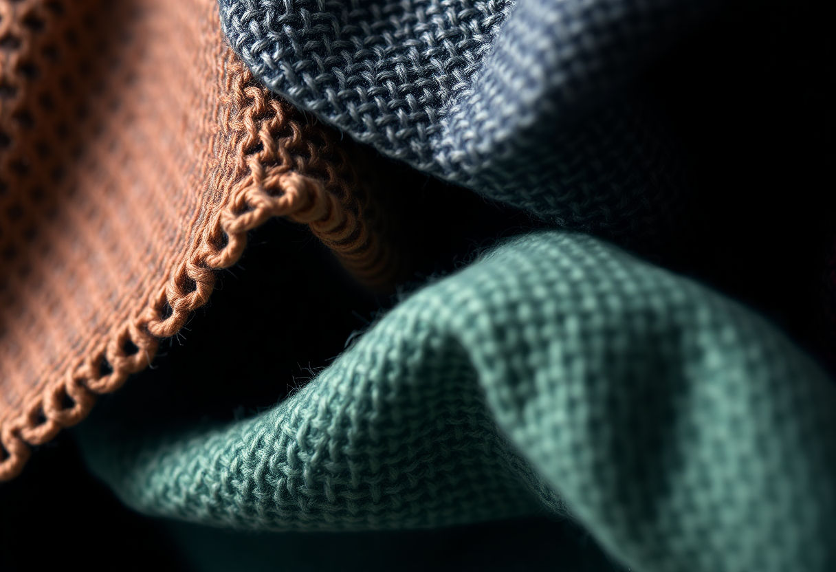 A close-up of textiles and colors typical of dark academia